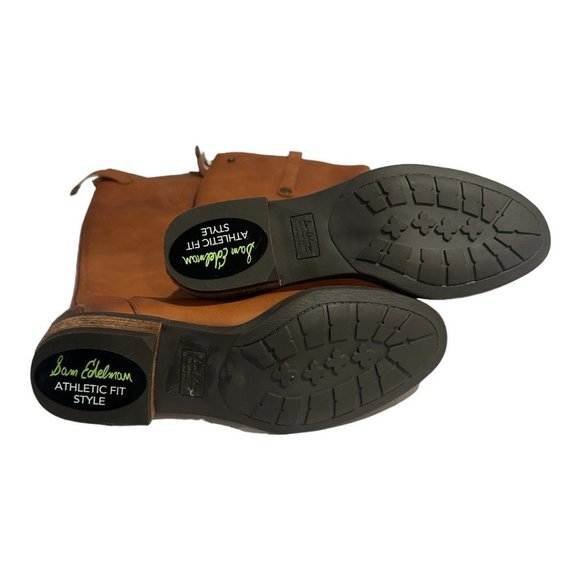 Sam Edelman NWOB Penny Whiskey Leather Riding Boot Size 6.5 Wide Calf - Picture 11 of 11